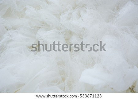 White silk feathers background, Soft chiffon curve  wave.