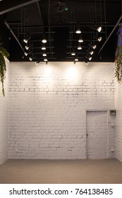 White simple empty room interior