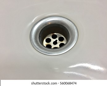 White Sink Plug Hole Stock Photo (Edit Now) 560068492