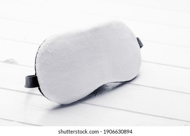 White Sleeping Mask Mockup On White Background