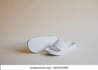 White Slide Sandal Summer Beach Slippers