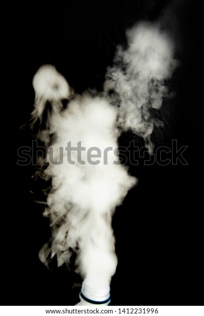 Blowing white smoke