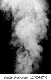 white smoke isolated, abstract powder, water spray on black background. - Shutterstock ID 1140096740