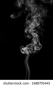 White smoke on dark background