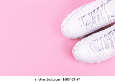 pastel pink sneakers