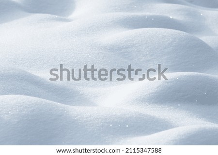 WHITE SNOW BACKGROUND, WINTER BACKDROP BACKGROUNDS WITH FRESH SNOW COVERED FIELD AND EMPTY SPACE FOR MONTAGE PRODUCTS OR CHRISTMAS PRESENTS