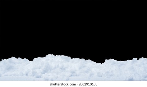 White snow edge to be used as a foreground border or frame for a Christmas background image - Powered by Shutterstock