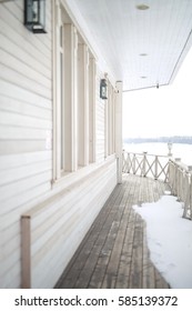 White Snow On The Deck