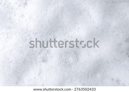 White Soap Foam Texture Background.