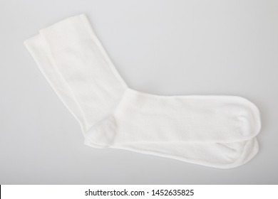 White Socks Isolated On White Background