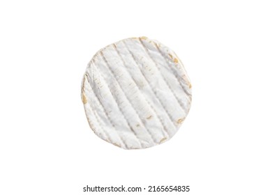 White soft Brie cheese. Camembert isolated on white background, top view. Round dairy product. - Powered by Shutterstock