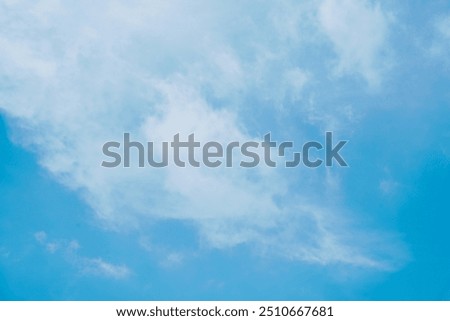 White soft cloud texture on blue sky background