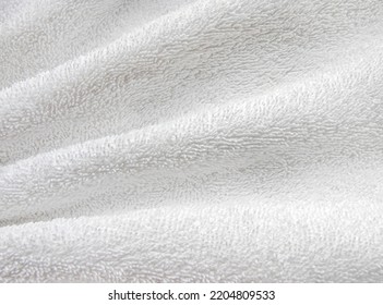 White Soft Wrinkle Terry Cloth Blanket Stock Photo 2204809533 ...