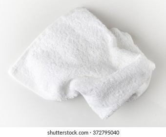 White Spa Towel, Top View