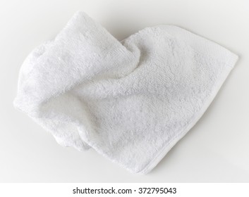 White Spa Towel, Top View