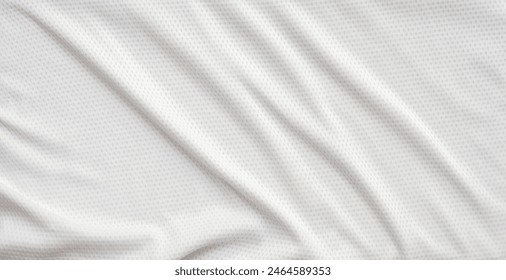 White sports clothing fabric football shirt jersey texture abstract background