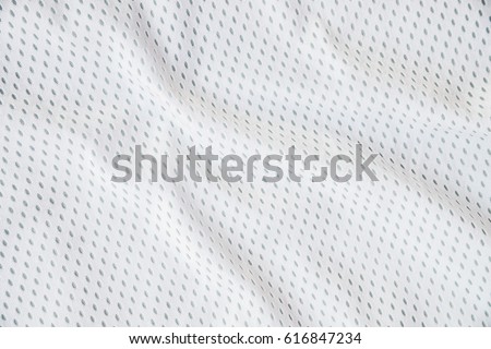 White sports clothing fabric jersey texture