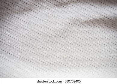 White Sports Jersey Fabric Texture Background