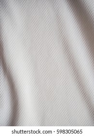 White Sports Jersey Fabric Texture Background