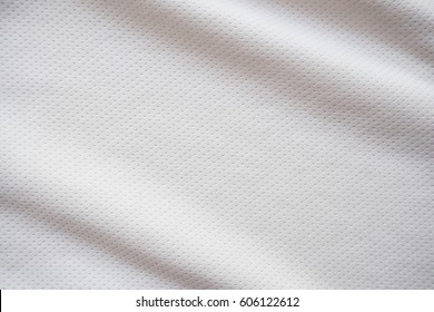 White Sports Jersey Fabric Texture Background