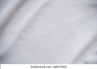 White Sports Jersey Fabric Texture Background