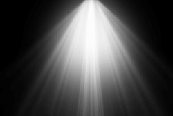 White Spot Light With Brusting Lights. Vector Illustration