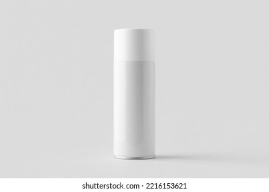 White Spray Paint Can Mockup.