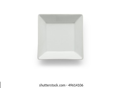 White Square Plate