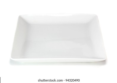 White Square Plate