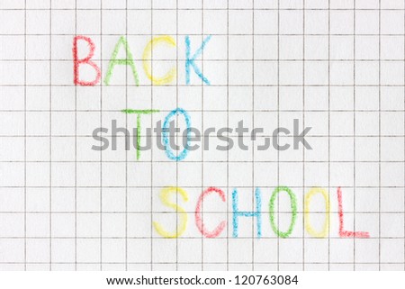 White squared paper sheet  with text	 