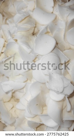 White Starchy Cassava Chips for Flour Production - Top View