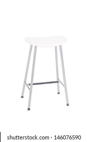 A White Stool On A White Background