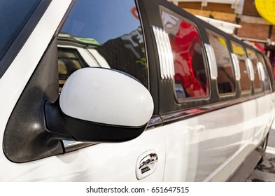 White Stretch Limousine