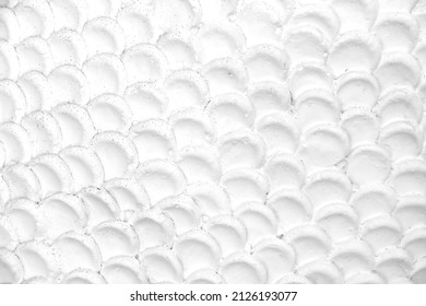 White stucco with art seamless patterns of serpent scale skin in temple abstract background