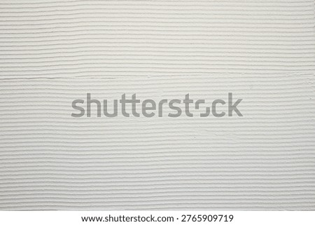 White stucco-style earthen wall texture with a combed finish, rough architectural background material.