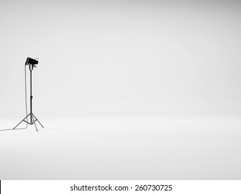 White Studio With Lights