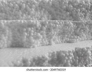 white styrofoam. Styrofoam texture. White polystyrene foam shards, Styrofoam texture background. pile