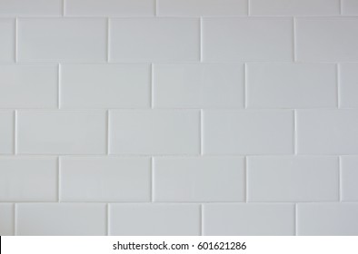 White Subway Tile Wall Pattern.