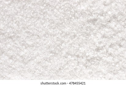 White sugar texture or background, top view