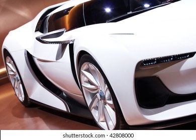 White Super Car Design