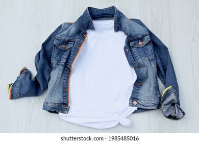 Download Denim Jacket Mockup Images Stock Photos Vectors Shutterstock