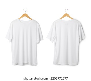 White T Shirt Mockup Hanging Realistic Stock Photo 2208971677 ...