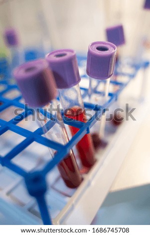 white table in the laboratory