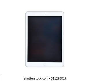 White Tablet Computer In IPad Air Style 