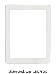 White Tablet Computer On An Isolated Background