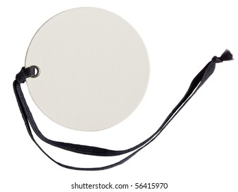 White Tag With Black String