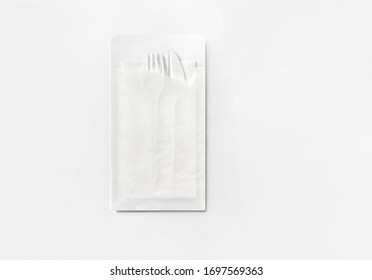 White Take Away Cutlery Set