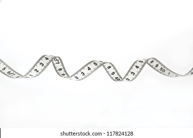 White tape measure - Shutterstock ID 117824128