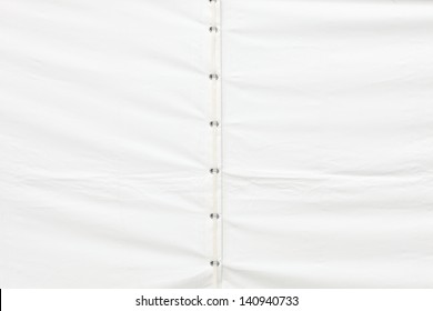 White Tarp Or Waterproof Tarpaulin Detail Background