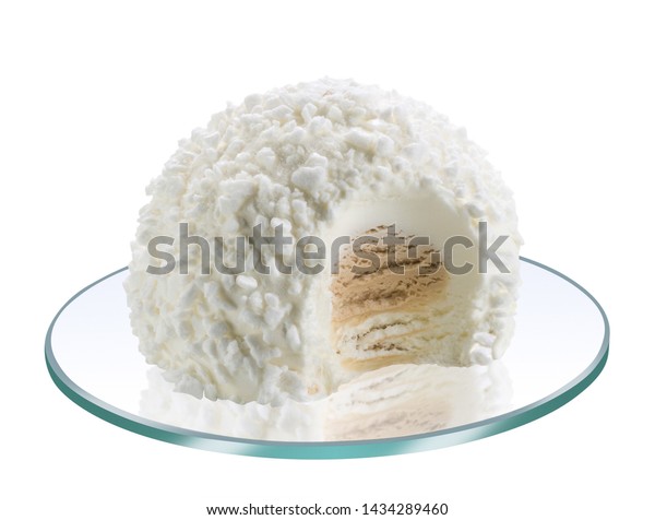 White Tartufo Ice Cream Parfait On Stock Photo Edit Now 1434289460